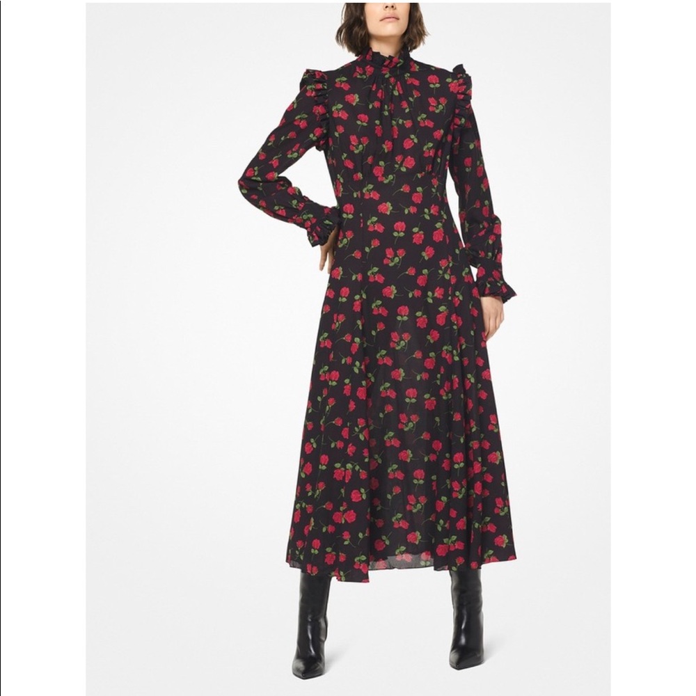MICHAEL KORS COLLECTION Rose Georgette Dress